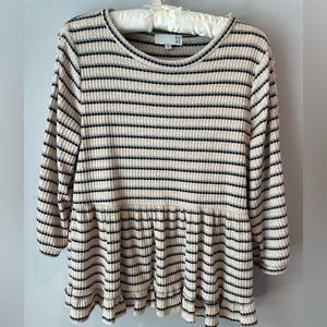 ANTHROPOLOGIE RO & DE Marcia swing top waffle knit. EUC